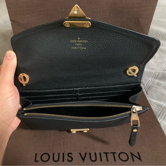 LOUIS VUITTON St Germain Pochette Empreinte Leather Shoulder Bag Black - Picture 4 of 10